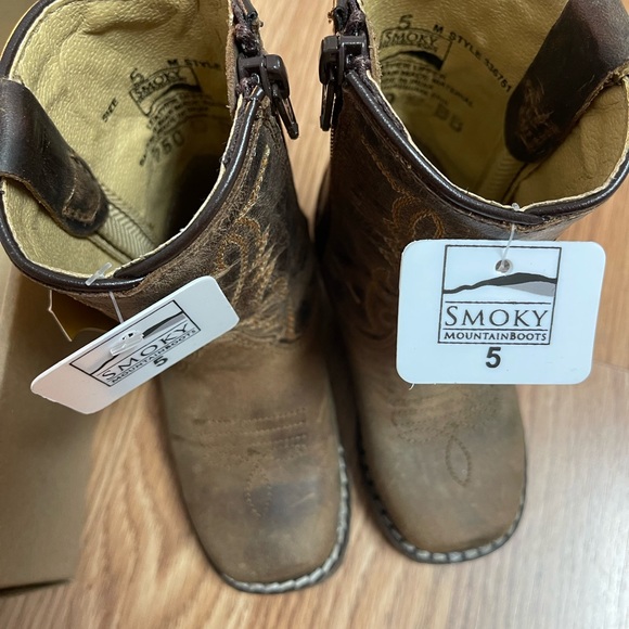 NWT Smoky Mountain Leather Boots Toddler SZ 5 - Picture 9 of 10